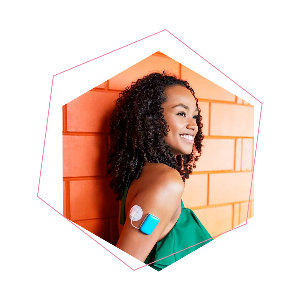 Dame gebruikt Kaleido met Dexcom G6